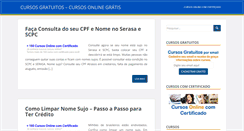 Desktop Screenshot of cursogratisonline.com.br