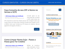 Tablet Screenshot of cursogratisonline.com.br